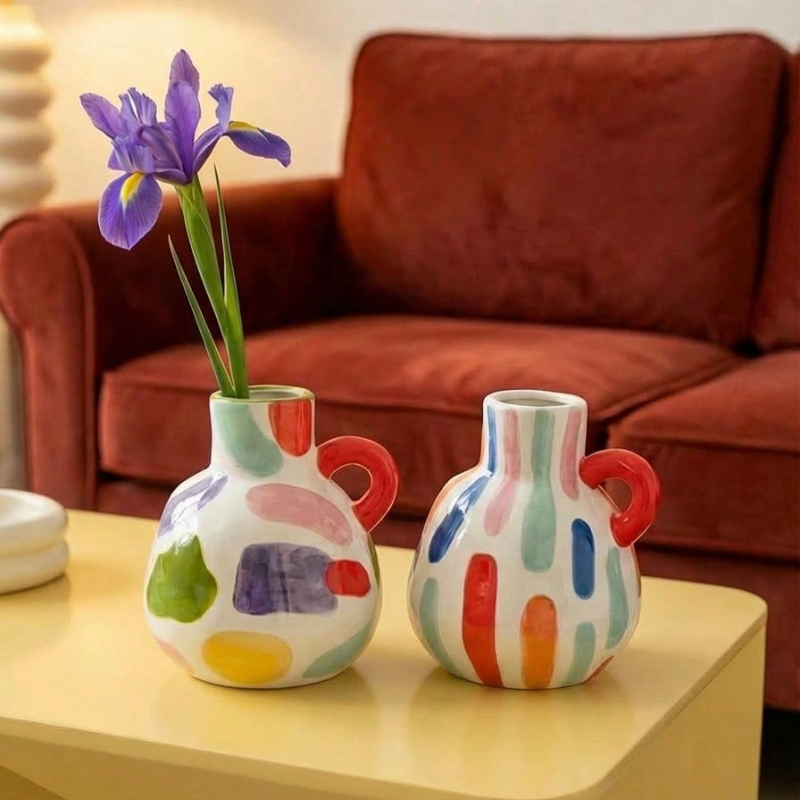 Propagation Station Vase - Modern Geometric Ceramic Vase Luxury Home