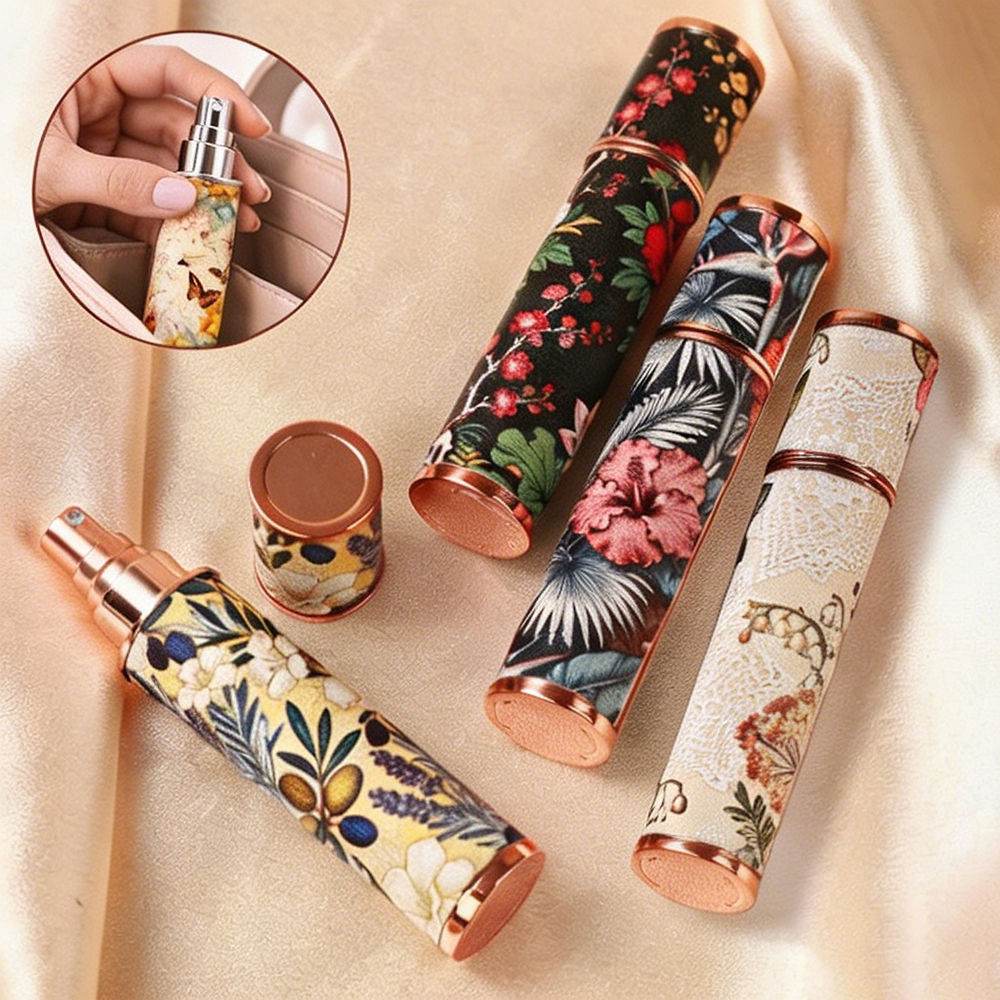 Misting Bottle Fine - 10ML Vintage Floral Leather Perfume Bottle