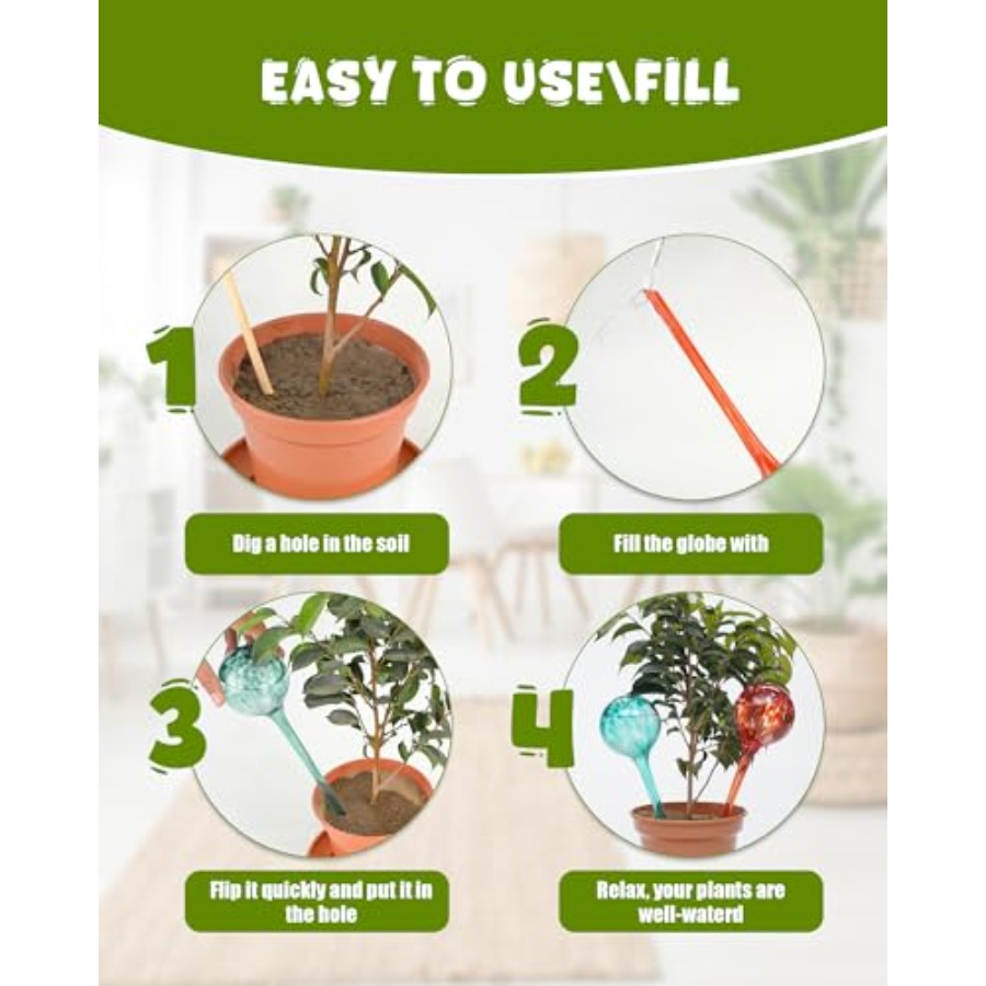 Iridescent Self Watering Globe - Self Watering Insert 评论和价格