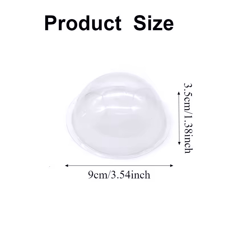 10/20/50/100PCS Plastic Transp - Plastic Dome Clear 评论和价格