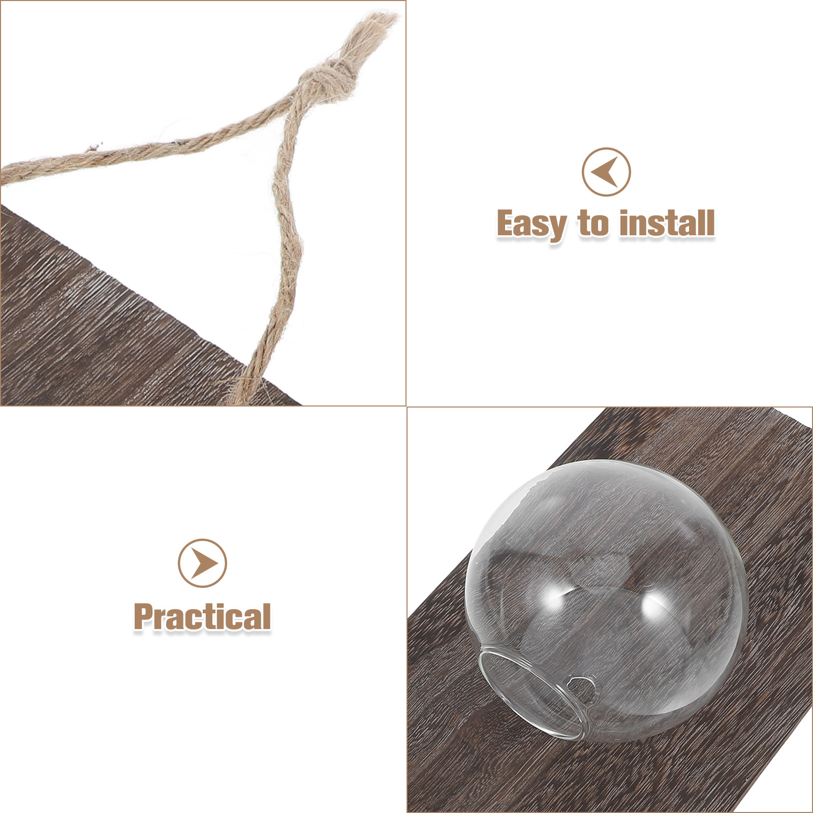 Wall Mounted Glass Vase Hangin - Propagation Station Vase 评论和价格