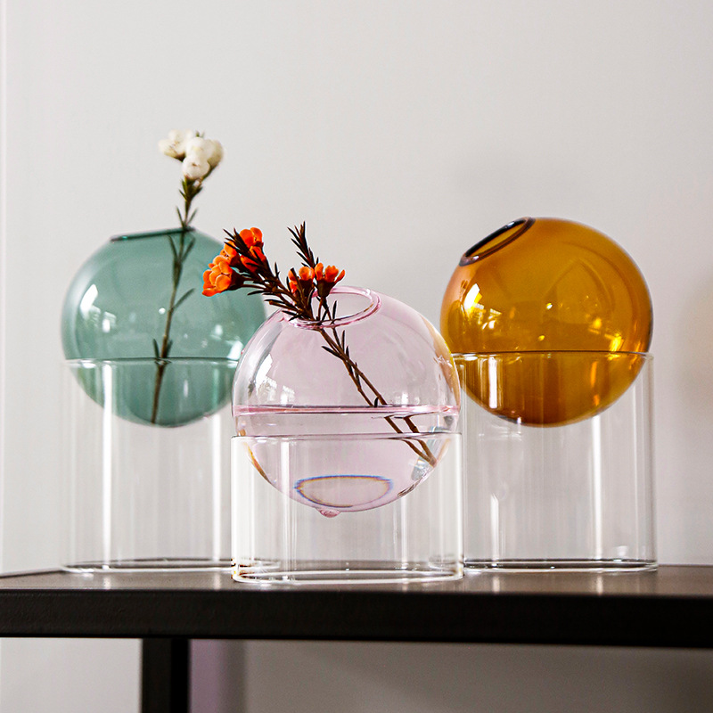 Mini Round Flower Vase Hydropo - Propagation Station Vase 评论和价格