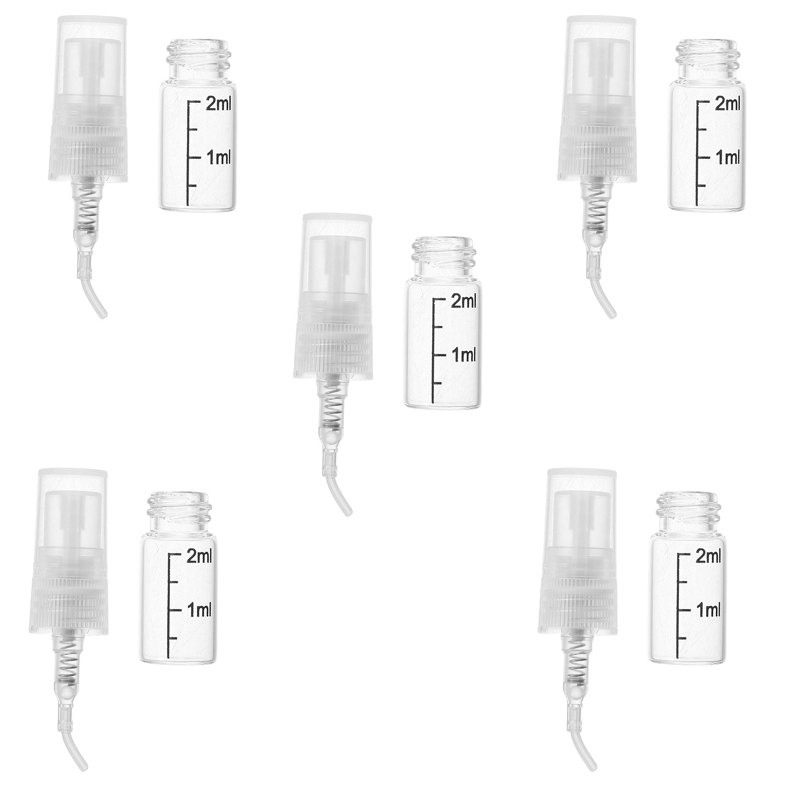 5Pcs Portable Spray Bottle Set - Misting Bottle Fine 评论和价格