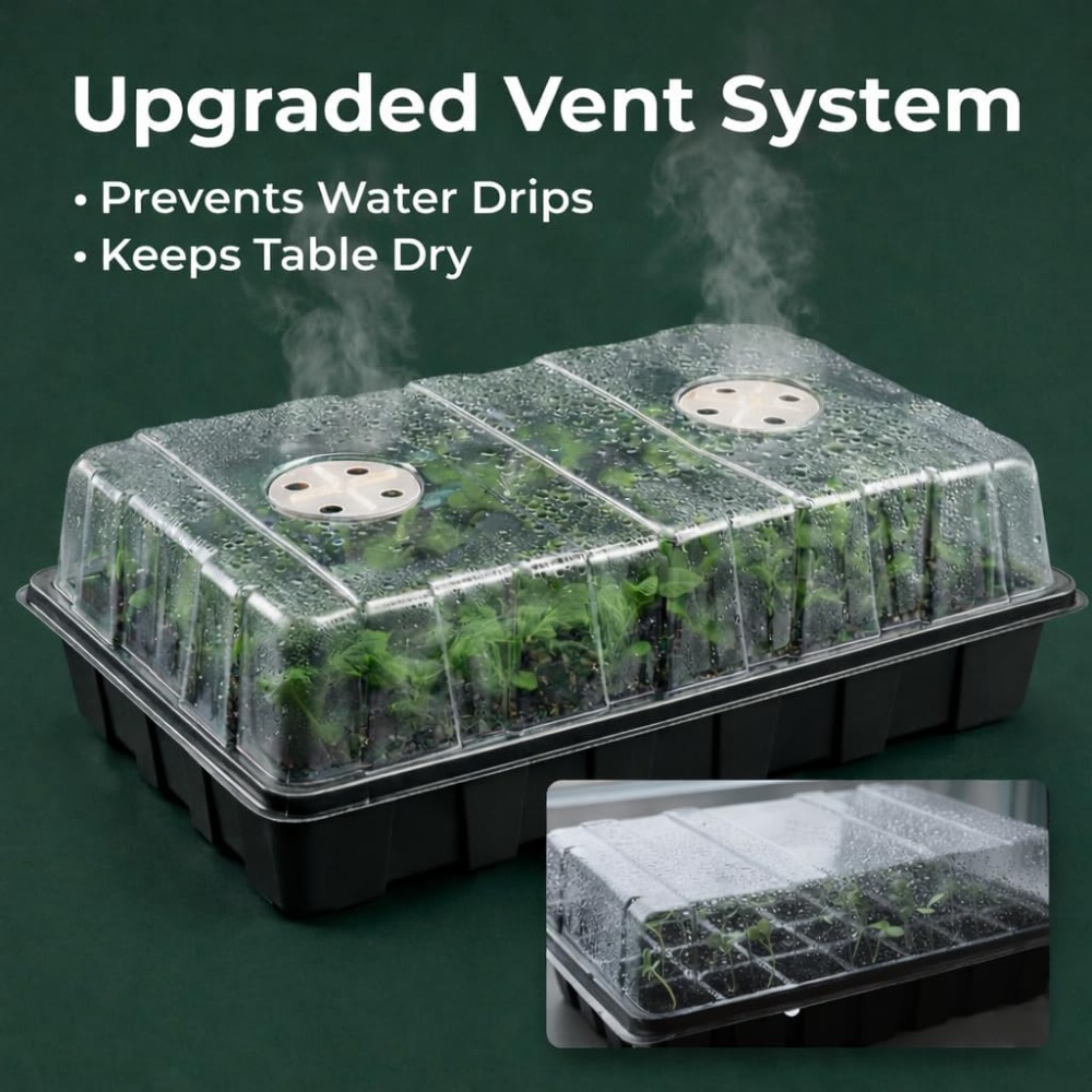 5-Set Seed Starter Tray Kits,  - Humidity Dome Kit 评论和价格