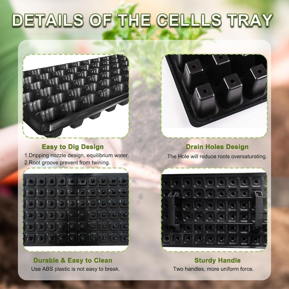 72 Cell Seed Starter Trays wit - Propagation Tray 72 评论和价格