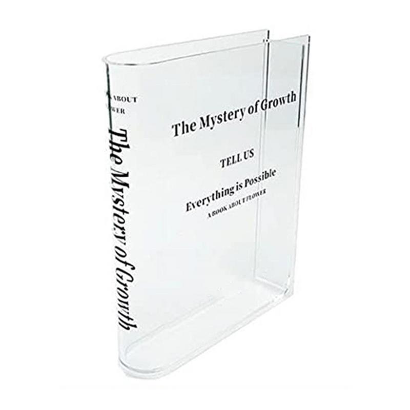 Clear Book Vase Aesthetic Acry - Propagation Station Vase 评论和价格