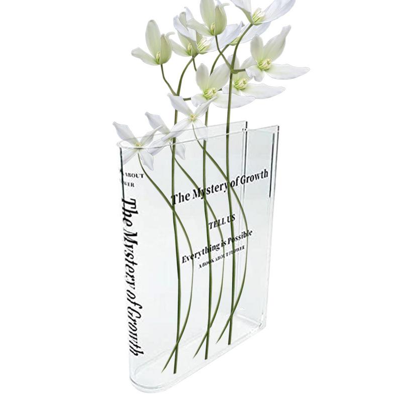 Clear Book Vase Aesthetic Acry - Propagation Station Vase 评论和价格