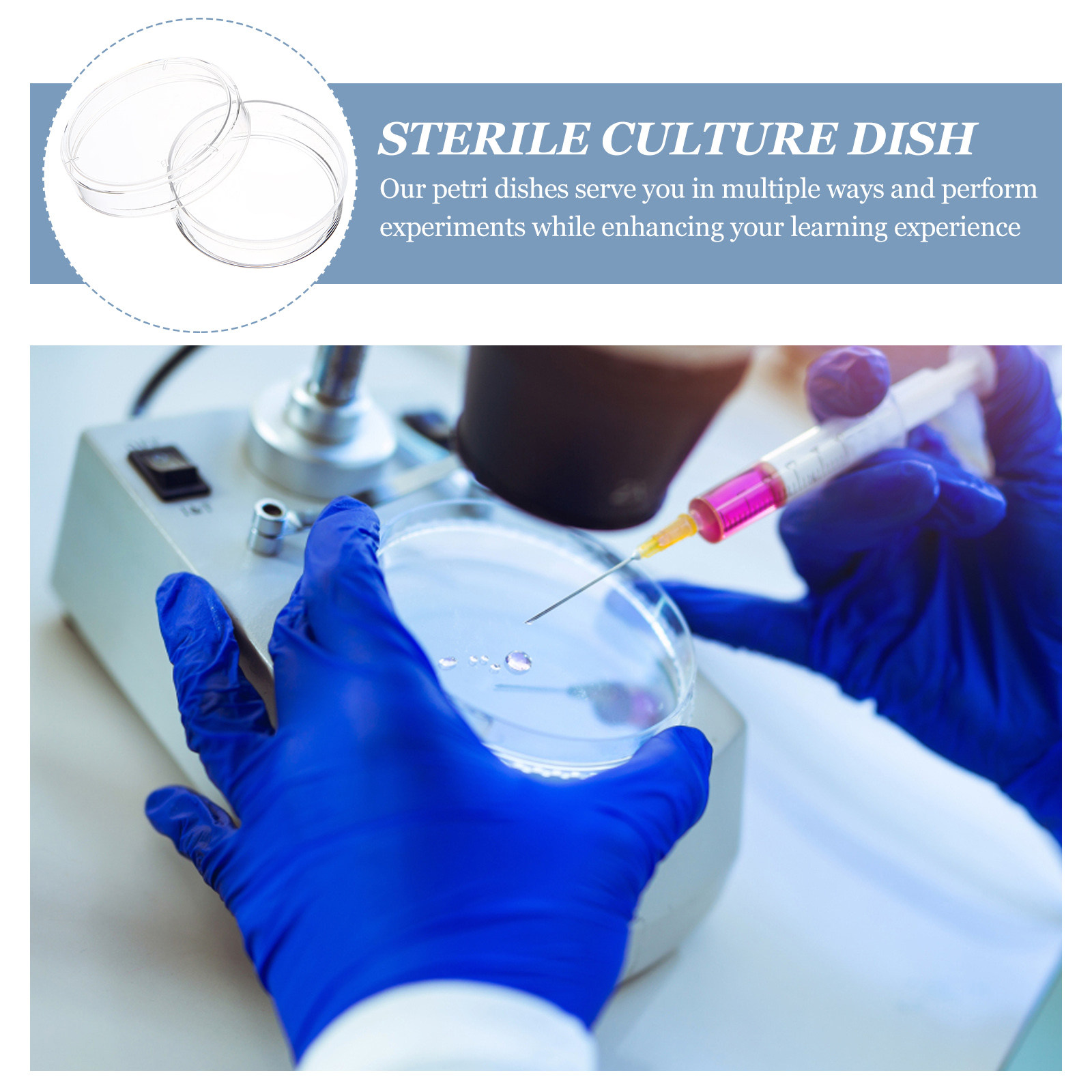 30Pcs Petri Dishes Clear Plast - Agar Tissue Culture 评论和价格