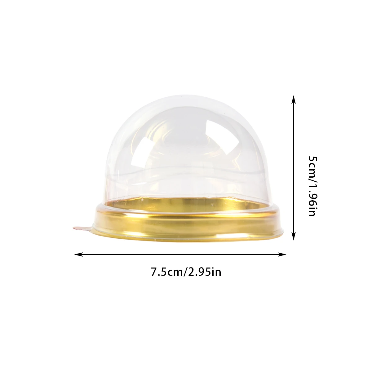 50pcs Clear Plastic Mini Cupca - Plastic Dome Clear 评论和价格