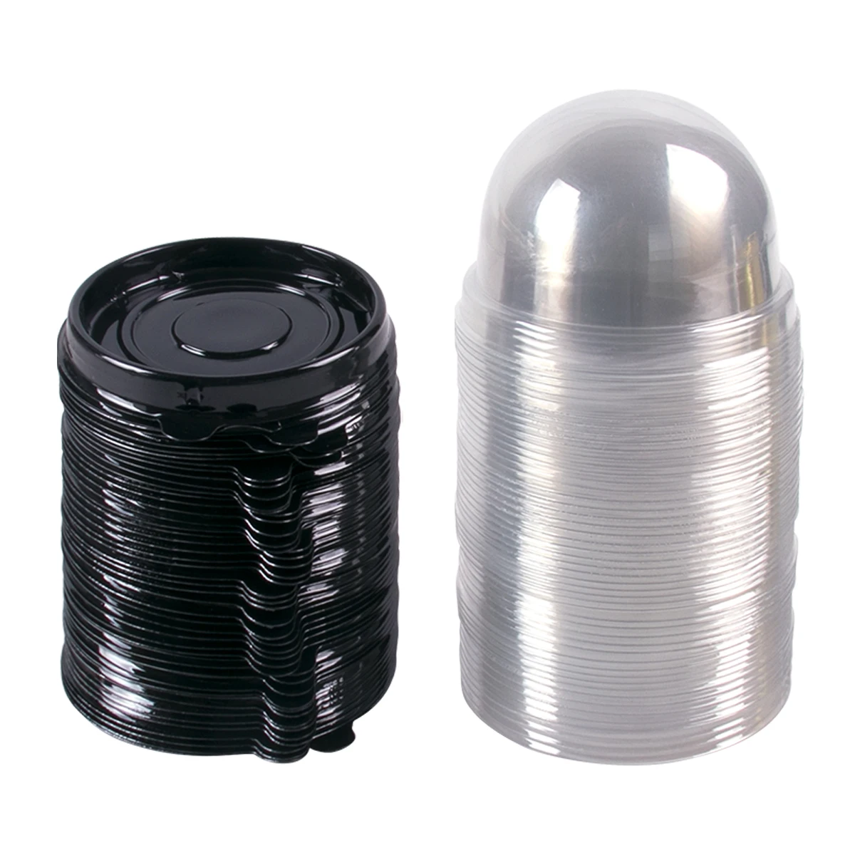 50pcs Clear Plastic Mini Cupca - Plastic Dome Clear 评论和价格