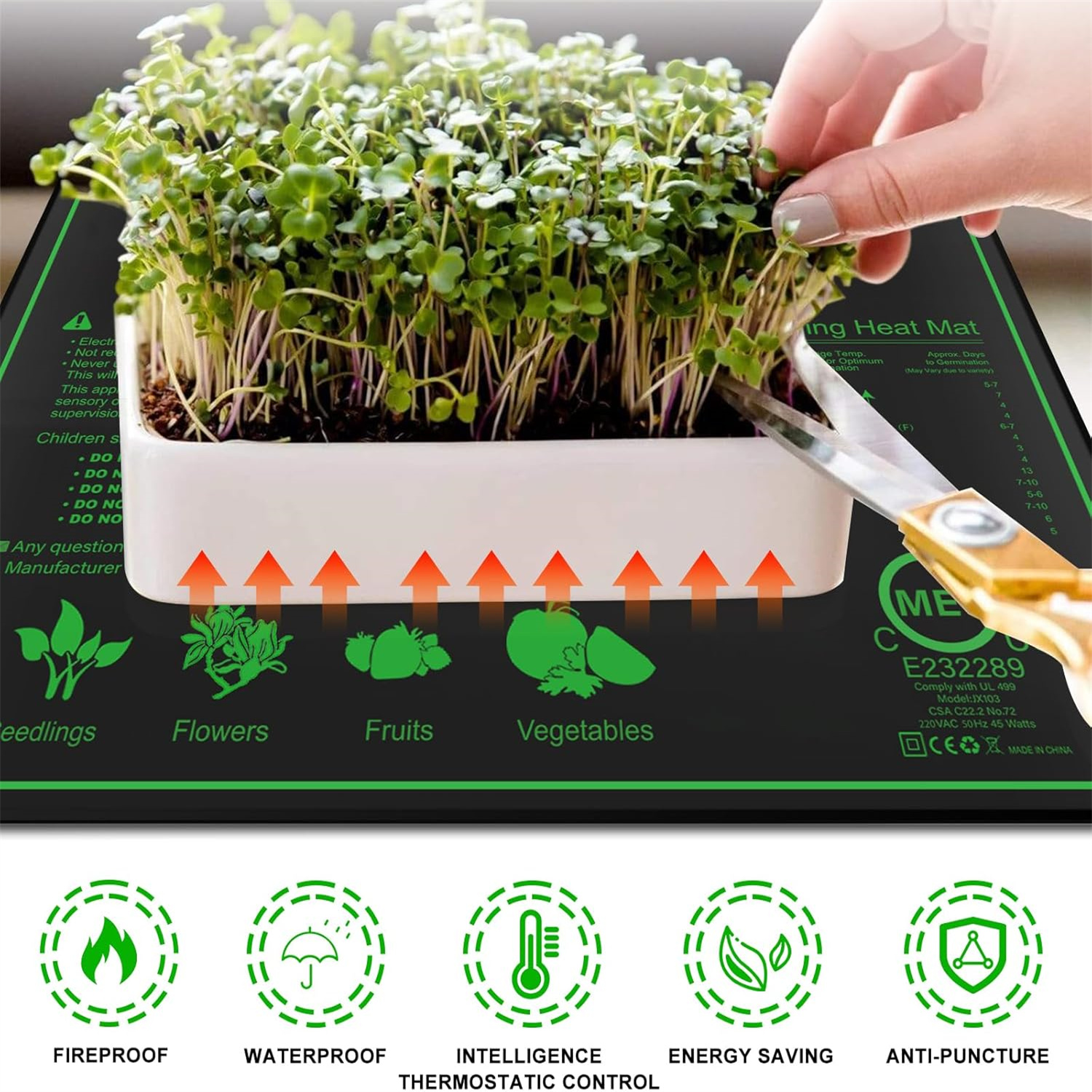 Seedling Heat Mat 10/25/50CM I - Rooting Gel Clone 评论和价格
